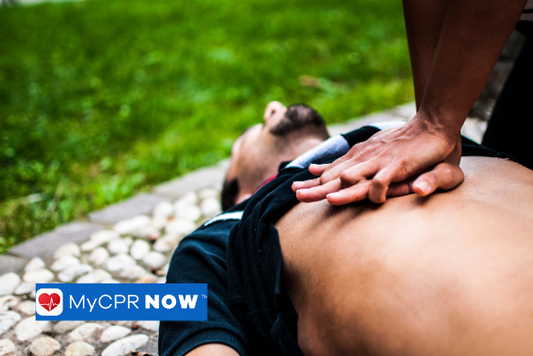 Heart Attack CPR being done on a unresponsive man