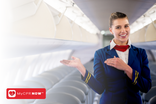 Flights Attendants should CPR Certified. Get Certified today and save a life. 
