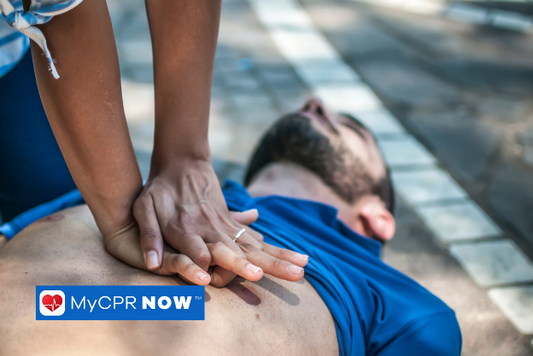 CPR Resuscitation being performed on a man 