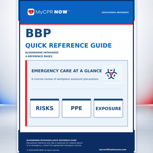 Bloodborne Pathogens Quick Reference Guide