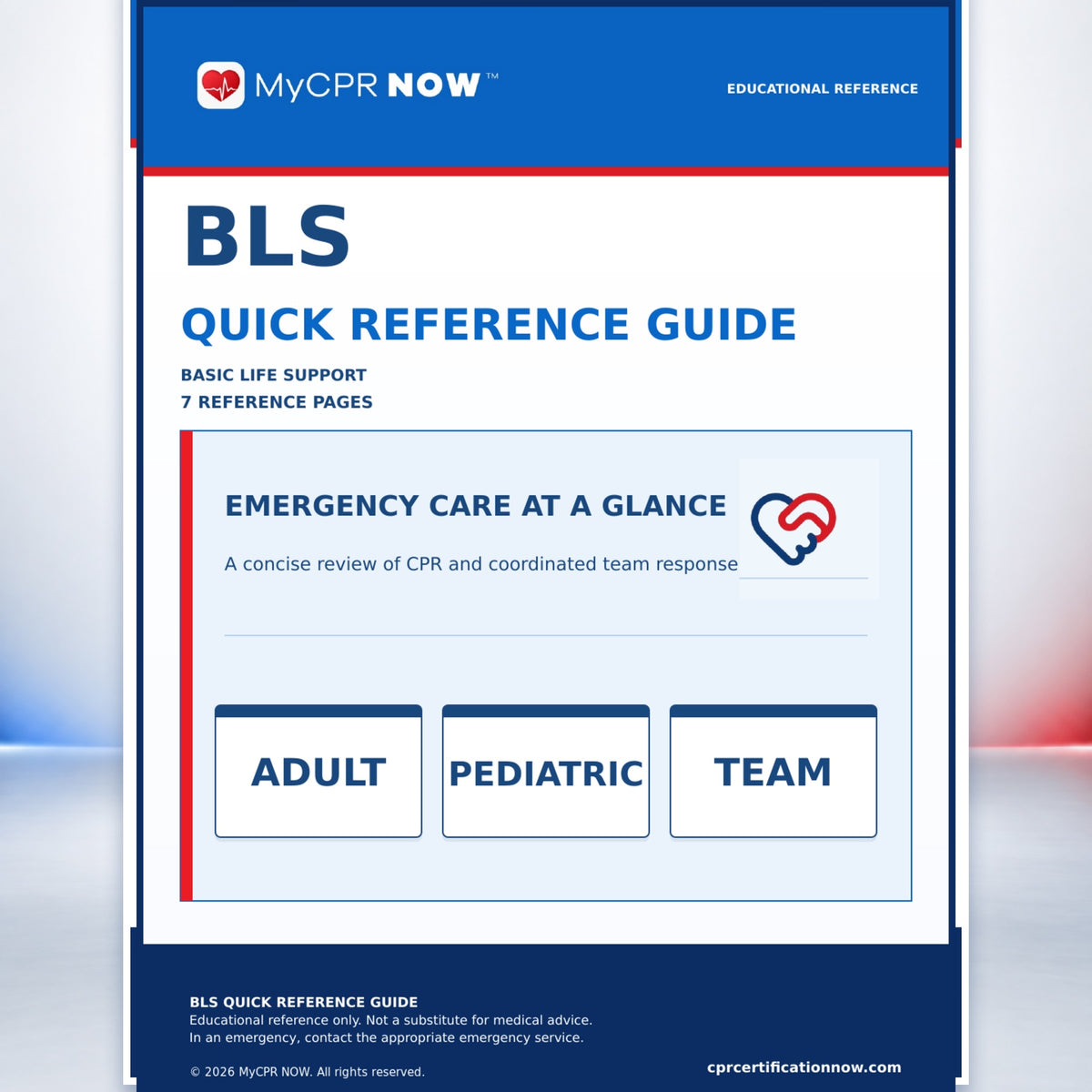 BLS quick reference guide