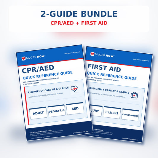 CPR + First Aid quick reference guide bundle