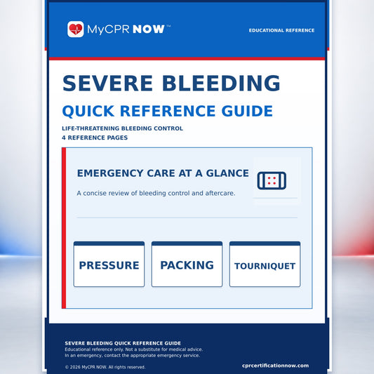 Severe Bleeding Quick Reference Guide