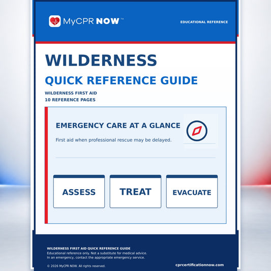 Wilderness First Aid Quick Reference Kit